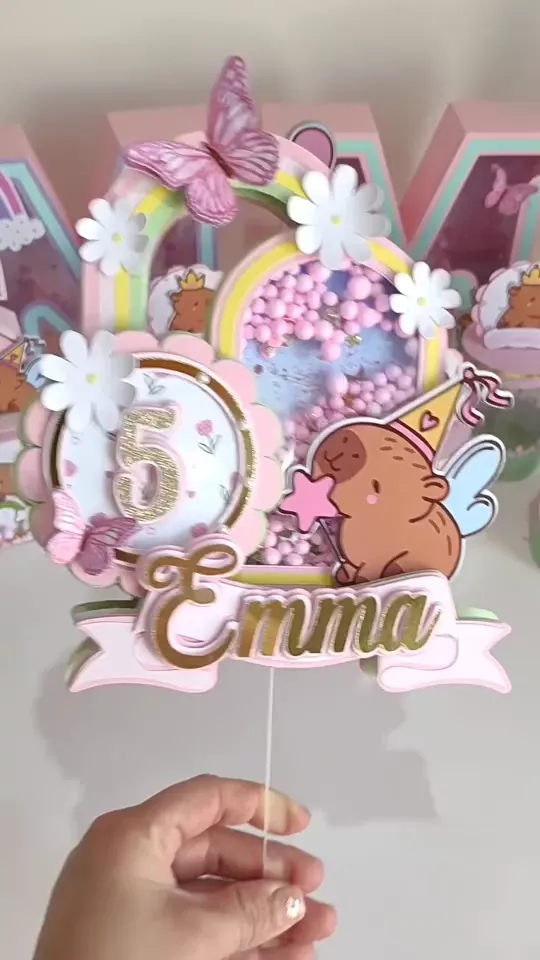 Topper personnalisé pour fête d'enfant