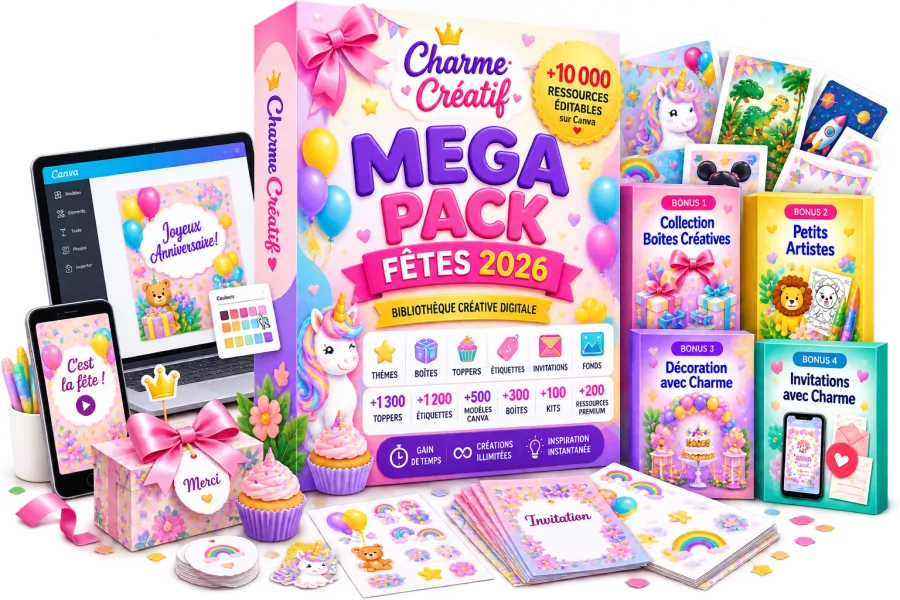 Mega Pack Fêtes 2026 - Charme Créatif