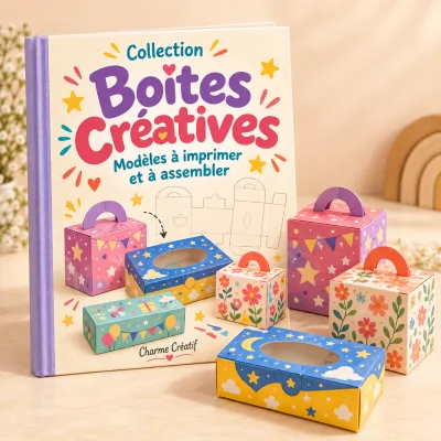 Collection Boîtes Créatives - modèles de boîtes personnalisables